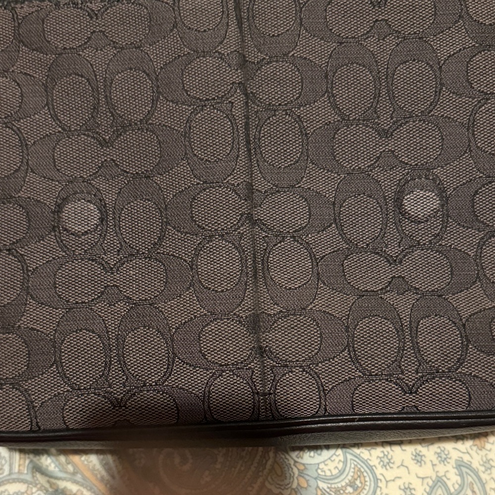Coach Black and Gray Messenger Crossbody Bag - Picture 9 of 9
